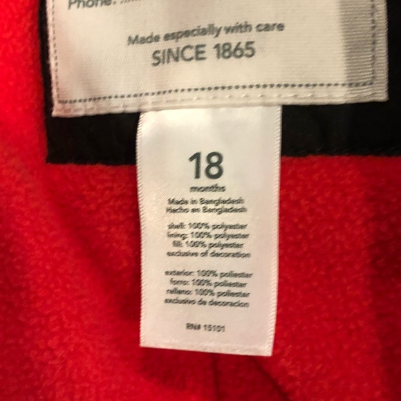 Carter’s toddler winter coat - Picture 2 of 3